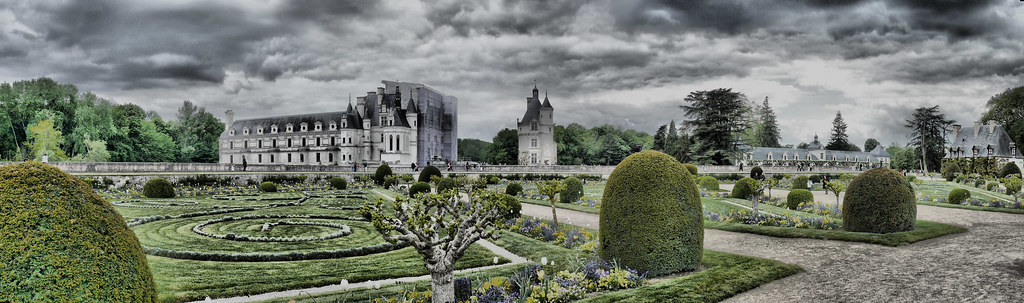 Panoramique HDR de Chenonceau 4670279028_c9acfd5c94_b