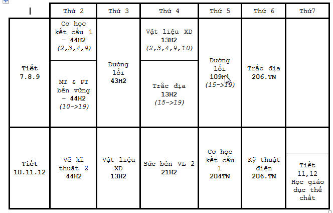 Thời khóa biếu 4247532933_17ea252a9e_o