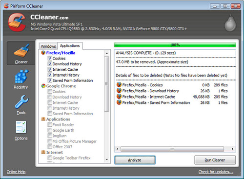 CCleaner v2.33.1184 | 3 MB |Công cụ nhẹ dọn dẹp hệ thống nhanh chóng 4741519037_ab80f5da19