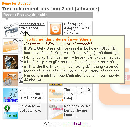 Recent posts 2 cột & 1 cột với hiệu ứng Tooltip 4867841969_03e03b4d26