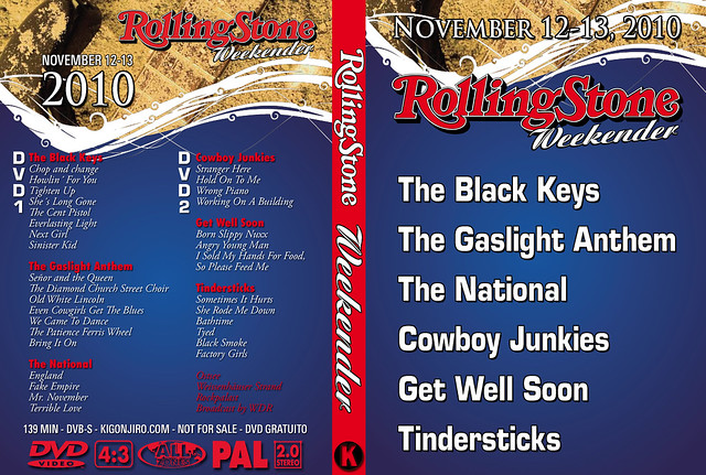 RollinStone Weekender DVD1: Black Keys, Gaslight Anthem, National 5258365067_83775bc2dc_z_d