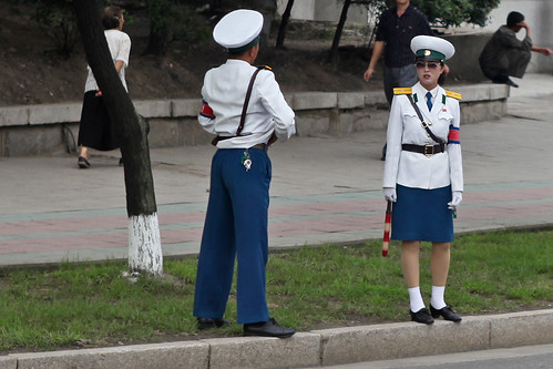 OH NO! PYONGYANG TRAFFIC LADIES BEING RETIRED ?? 5381476545_6857d6296a