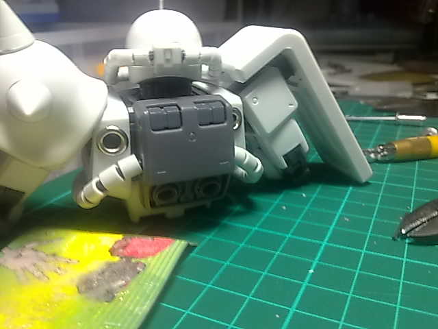 Work In Progress MG Zaku White Ogre Ver.Don   5505054982_f19750bf75_z