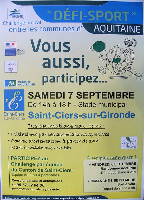 affiche defi sport