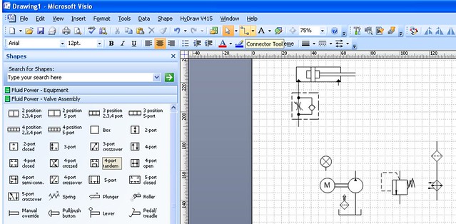 Sử dụng thư viện trong VISIO của Microsoft để vẽ mạch thủy lực - khí nén 5981512610_cda6b4af49_z