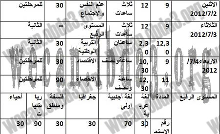 حصري لمنتدي Wecan  جدول امتحانات الثانوية العامة 2012  7005393819_0471040f78_z