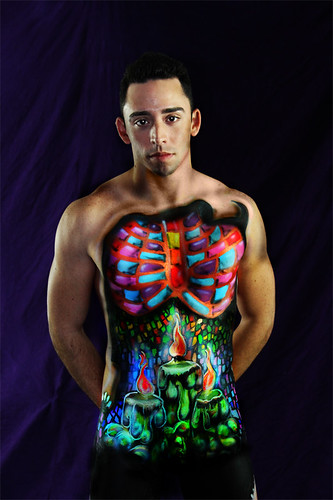 My first bodypainting gig... 7853400628_83959dbfb7