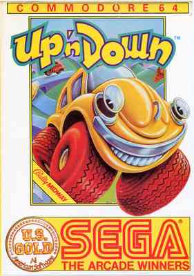 [ACH] UP'N DOWN, version disquette US Gold, Commodore 64 9995258823_077ab2b2a8_o