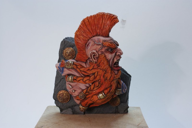 Troll Slayer Dwarf Bust - Scibor Miniatures 8613640963_2f565d9bce_c