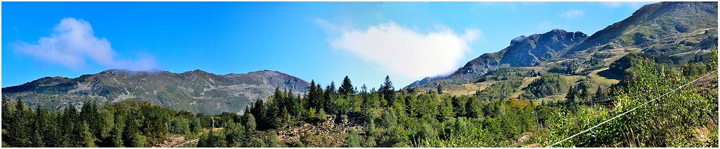 Panorama Monts d'Olmes.Cadene.r