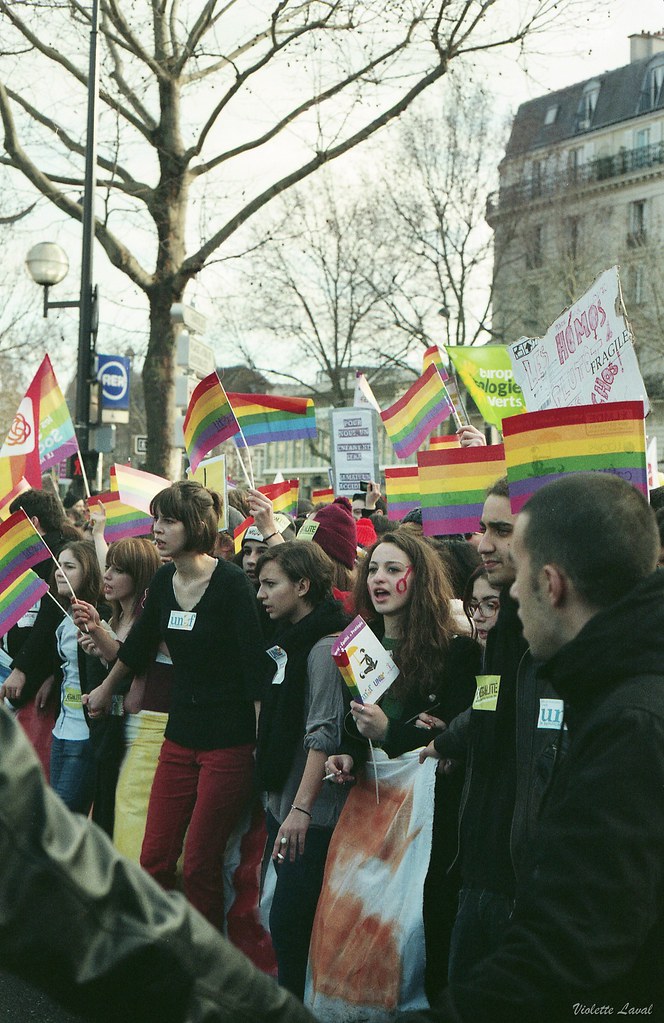 Manifestation pour le mariage pour tous (argentique) 8444324641_df17ca70f1_b