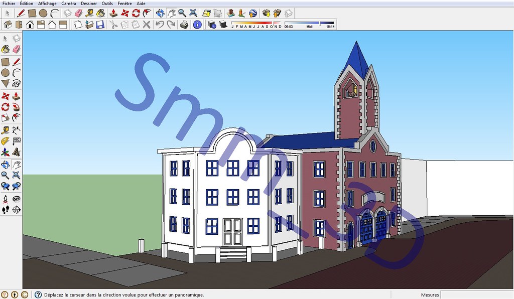 Smm_3D Caserne de Pompier V2 + Habitation