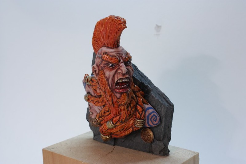 Troll Slayer Dwarf Bust - Scibor Miniatures 8614748084_329a6e2e5a_c