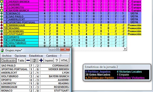 Clasificacion Jornada 2 8138471787_3fb5704927_z