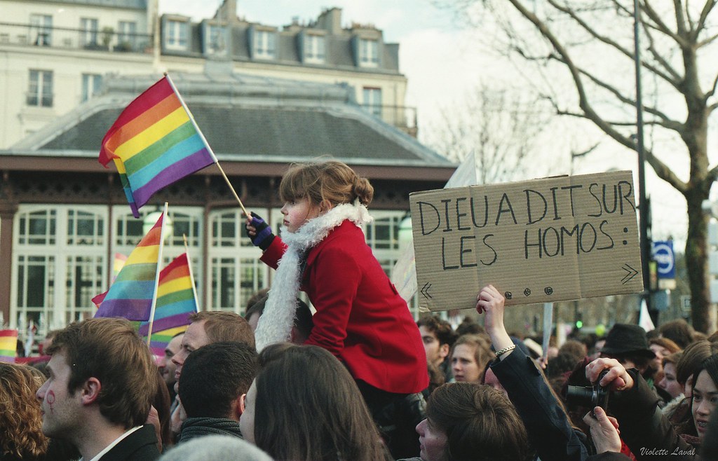 Manifestation pour le mariage pour tous (argentique) 8444329109_31c2a87ca3_b