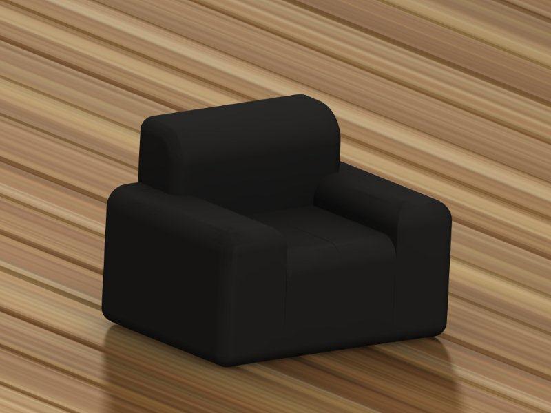 fauteuil transformable en lit 2 places Noir