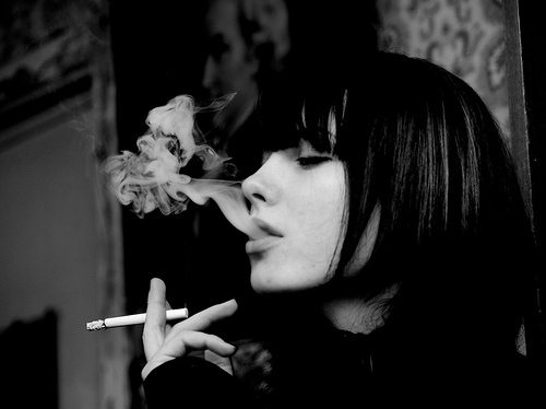 Smoke Cigarette-girl-smoke-smoking-woman-Favim.com-51238