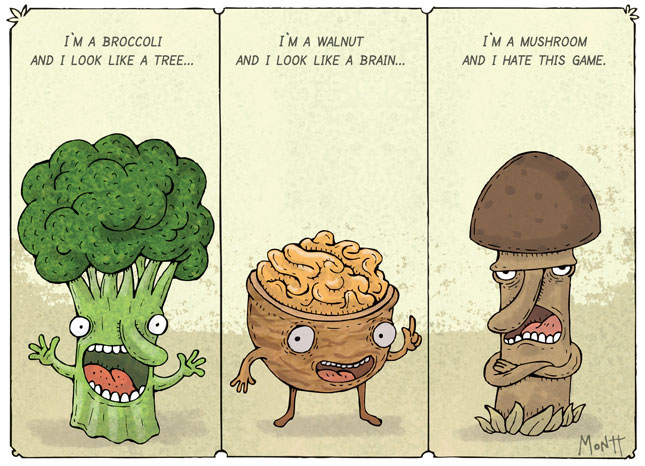 Funny Pics and Videos Broccoli-funny-game-humor-mushroom-walnut-Favim.com-68351