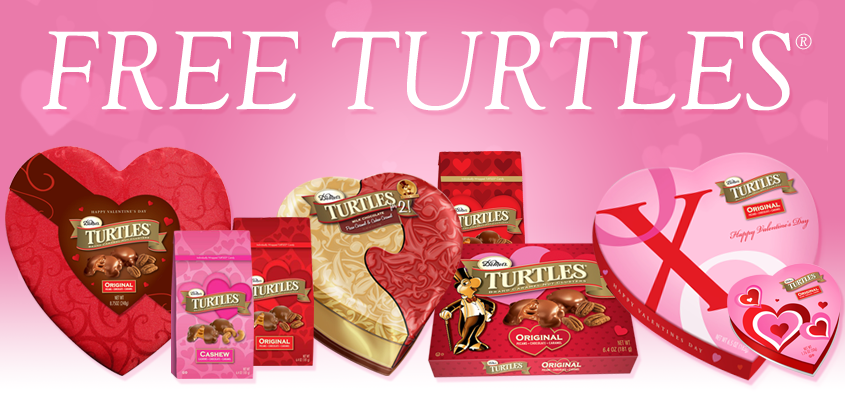 FREE Box Of DeMet’s Turtles Chocolate Valentine's Box Header