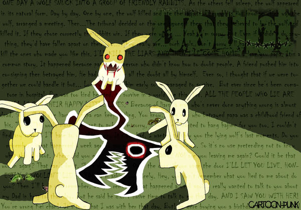 |Juego de Rol| Rabbit Doubt - Ronda 1 - Página 2 Doubt_wallpaper_by_Cartoon_punk