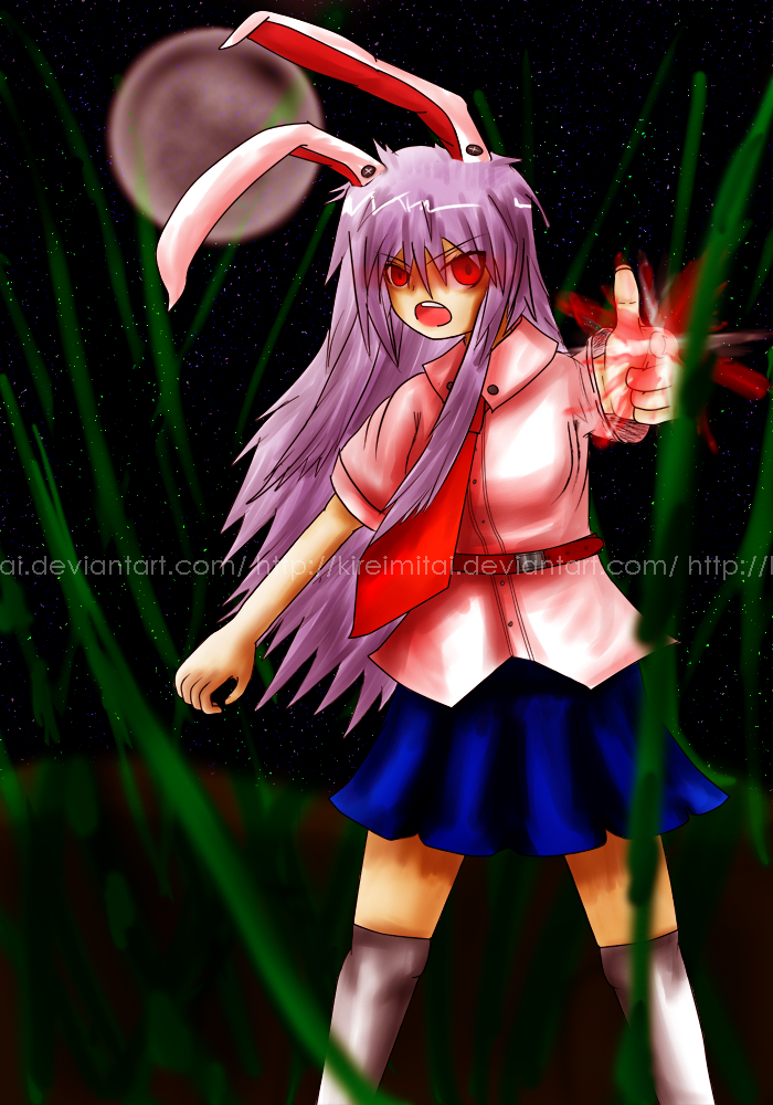 Cereal's Touhou fan-art Touhou_project__reisen_udongein_inaba_by_kireimitai-d4nuu1k