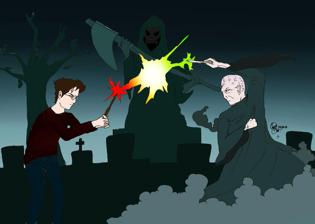 Harry Potter artwork Harry_potter_vs_lord_voldemort_by_williaaaaaam-d63hqt0