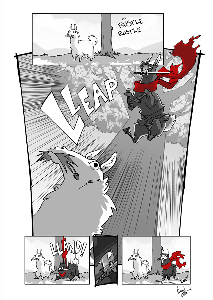 Mini Randoms - Page 36 Ninja_Llama_Attack_by_hellcorpceo