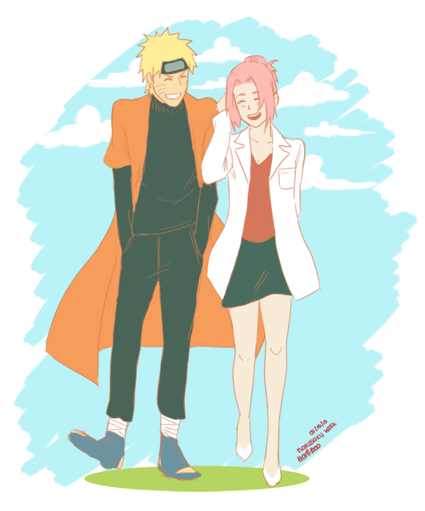 Naruto y Sakura de adultos. Narusakuweek_2_by_hani_boo-d65om0z