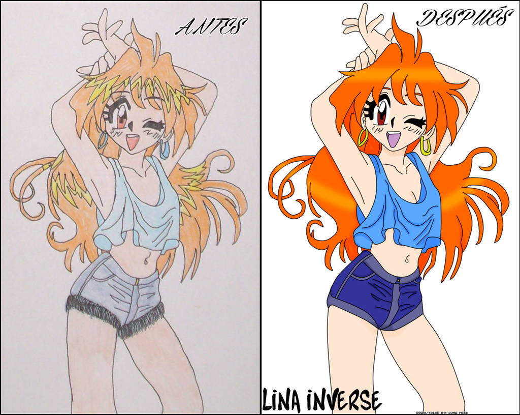 Luna's Art _s_l_a_y_e_r_s__lina_before_after_by_lunamikk-d6myzde