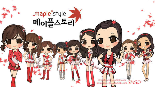 Hình manga của các nhóm nhạc Hàn - Page 2 Snsd_chibi_maple_story_by_squeegool