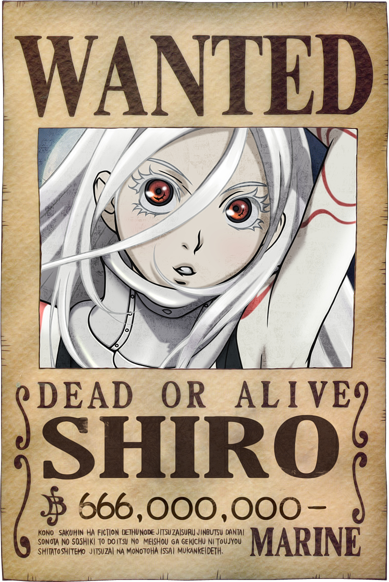 .:Oxideograph:. Wanted_shiro_one_piece___by_oxide37-d4owgzd
