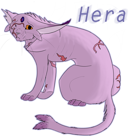 Hera the Espeon (Floater) _bruised_and_scarred__by_cianaofthearts-d4ji4vn