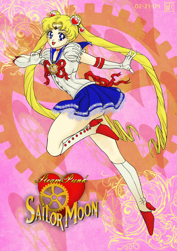 Ilustraciones steampunk Steampunk_Sailor_Moon_by_Justenjoyinglife