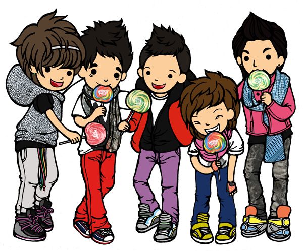 Hình manga của các nhóm nhạc Hàn - Page 2 BigBang_with_lollipop_by_hedpie