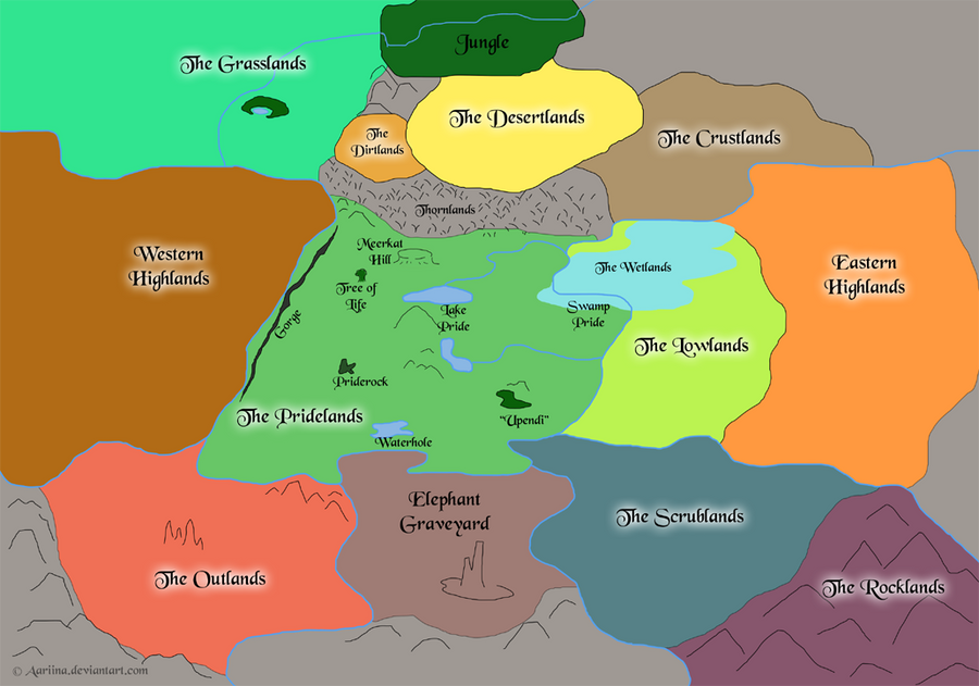 el mapa de pridelands? The_lion_king_world_map_by_aariina-d56bib8
