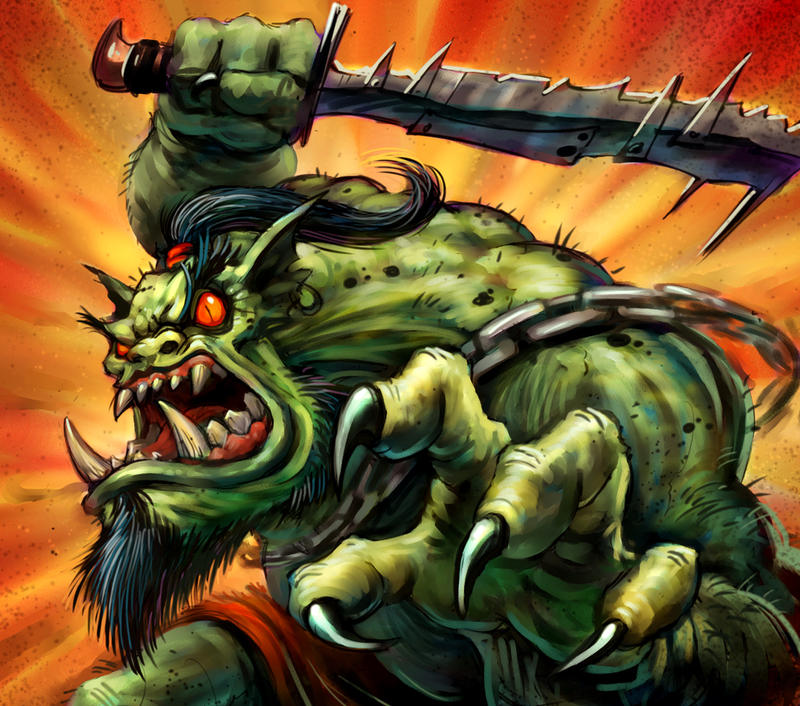 Ảnh Warcraft 3 :  Hero và lính đội Orc (thổ dân) Orc_Wars_Dirty_Tricks_by_VegasMike