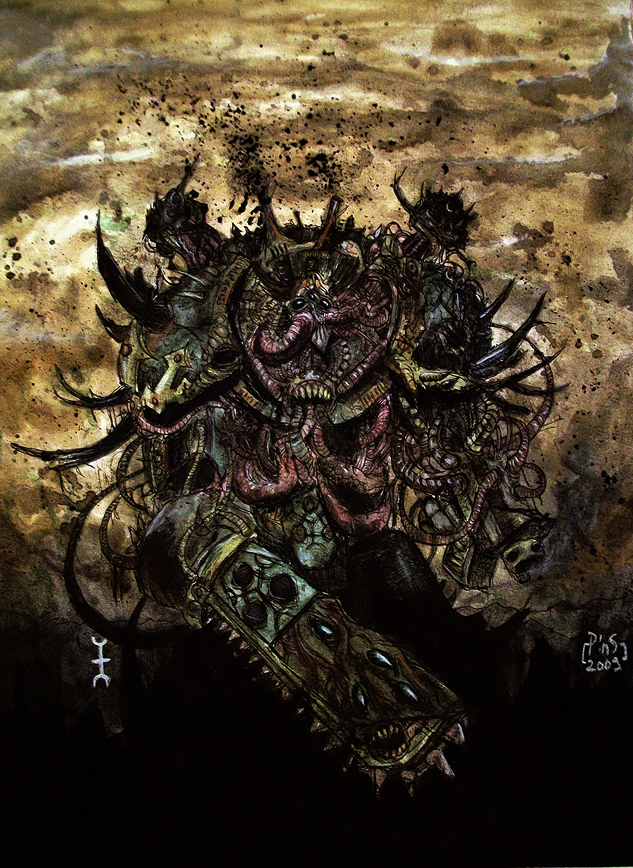 [W40K] Collection d'images : Space Marines du Chaos Plague_Marine_by_ThePins