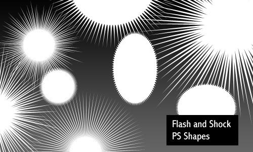 Flash and Shock - PS shapes Flash_and_Shock___PS_shapes_by_screentones