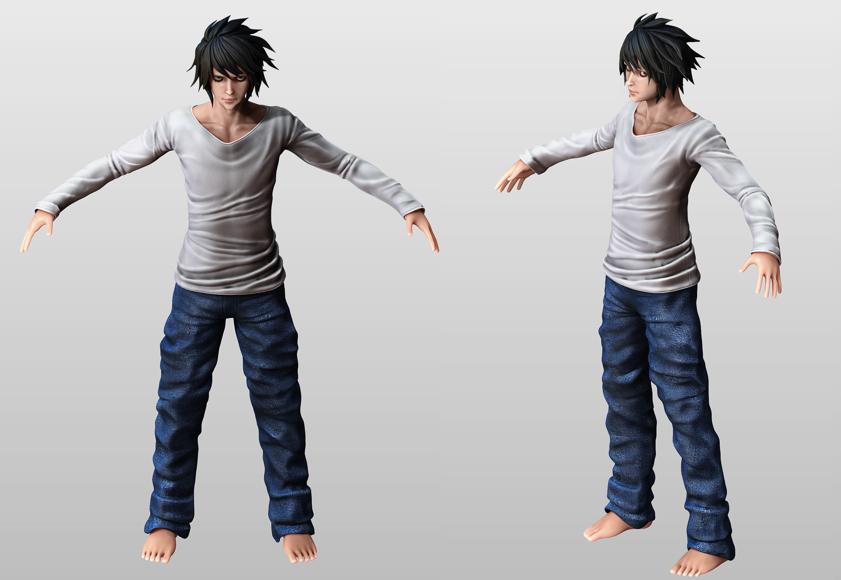 Doku  Lawliet  Law L__death_note__wip2_by_tetsuok9999-d64qjdn