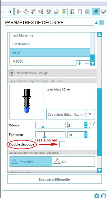 aide découpe pochoir DoubleCoupe