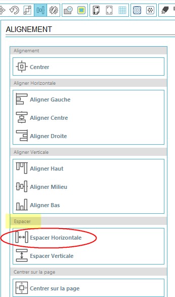 j'ai pas de soucis , mais j'ai une demande particuliere à faire !!! Alignement-EspaceH