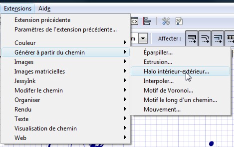 [Inkscape] Tuto & Vidéo : Dilater un tracé ExtensionsGenererHalo