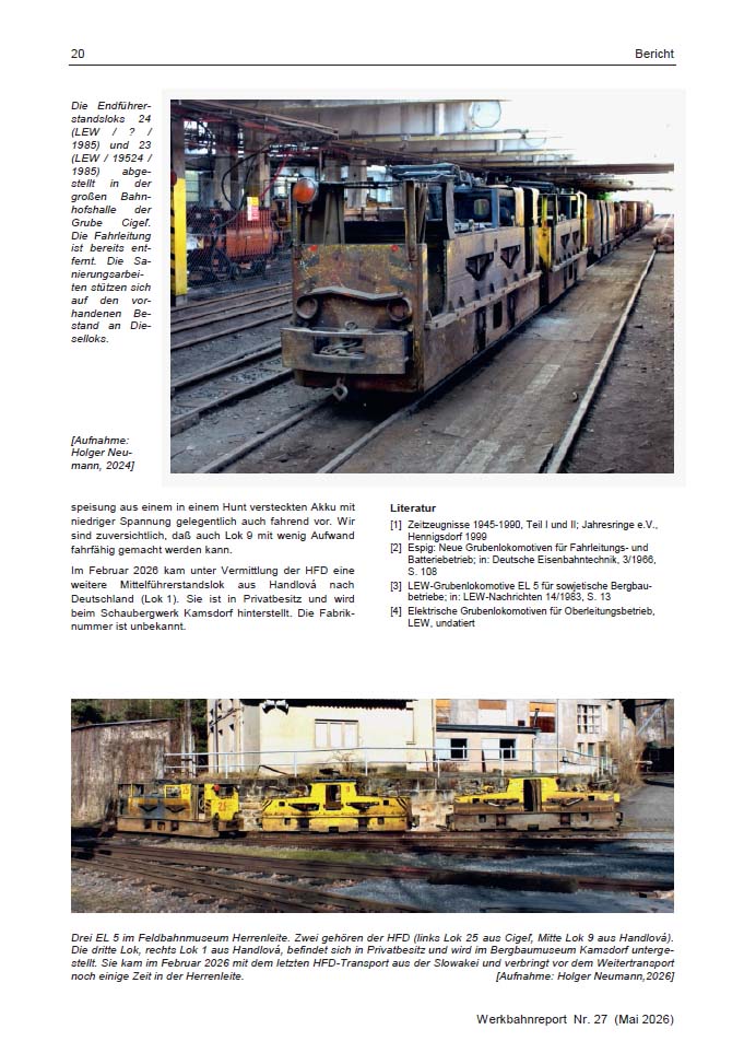 Neuerscheinung Mai 2026: Werkbahnreport 27 (mit Vorschaubildern) Wr27_vorschau_2