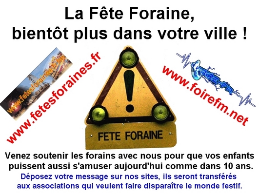 Aidez-Nous les fêtes foraines sont en danger!! SoutienManif