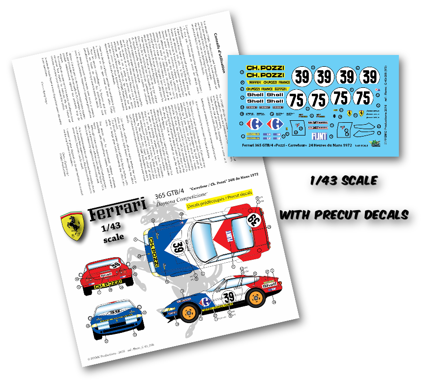 Ferrari Daytona 24H du Mans 72/73/74 (Solido metal 1/43) - Page 2 FFSMC_F365_Pozzi-1972_precut_1-43