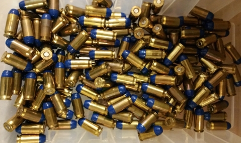 Testing new powder in 45 ACP with coated cast bullets Blue45s