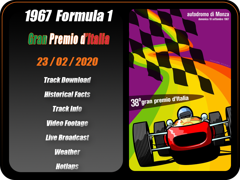 Round 3 - 1967 Gran Premio d'Italia [rF2 | February 23] 1967%20Monza%20F1