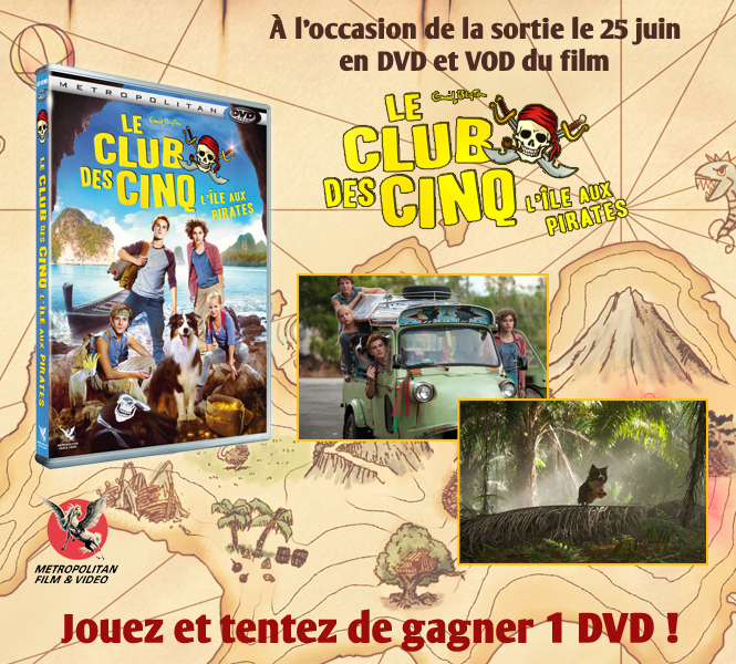 10 DVD Le Club des Cinq L'Ile aux Pirates Qualifio