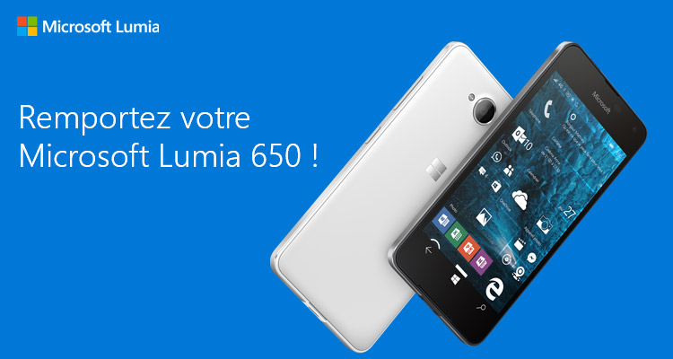 Remportez votre Microsoft Lumia 650 ! Lumia_header