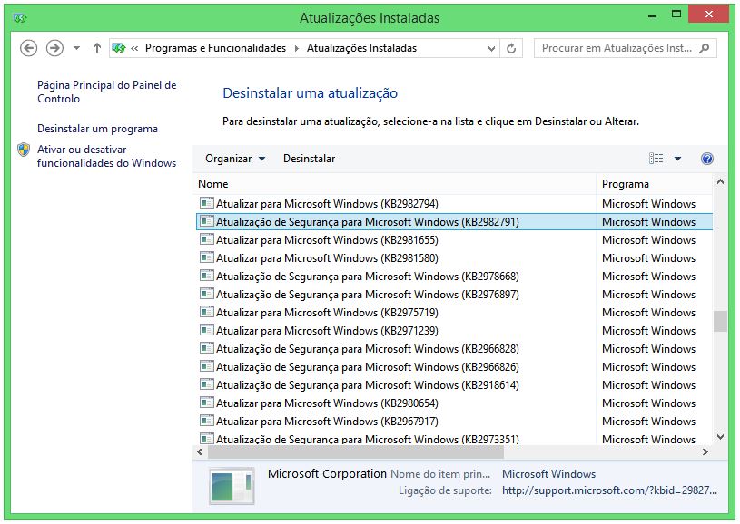 Actualizações windows